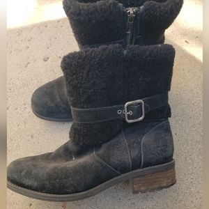 UGG women's black Blayre boots